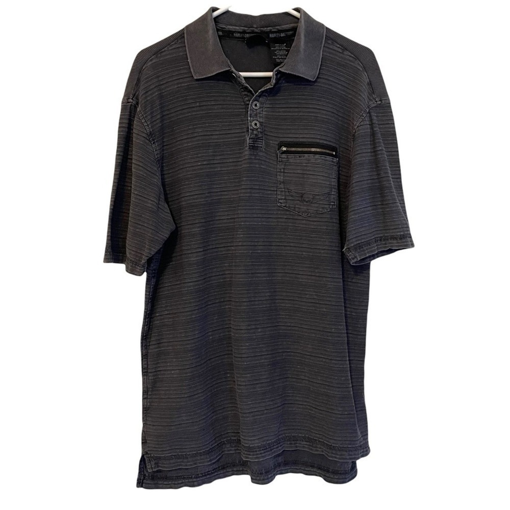 Harley Davidson Short‎ Sleeve Polo Shirt medium